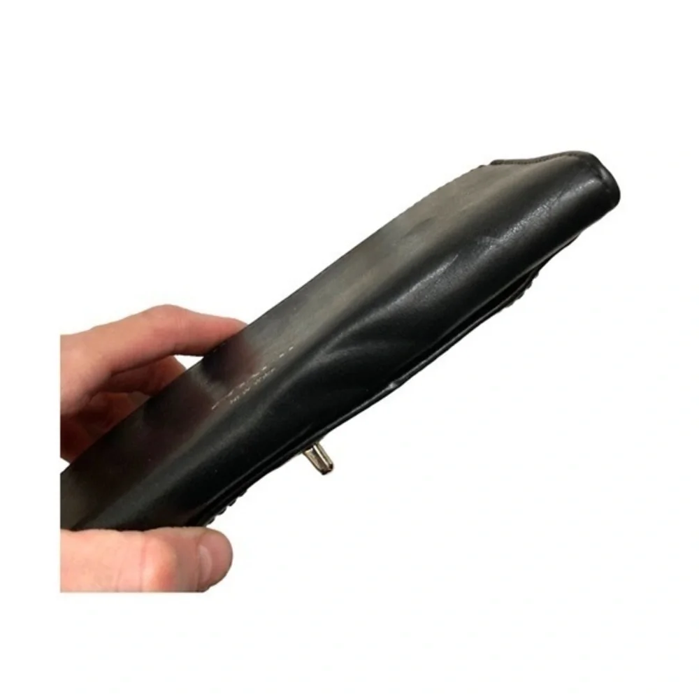 Coach black leather legacy wallet
